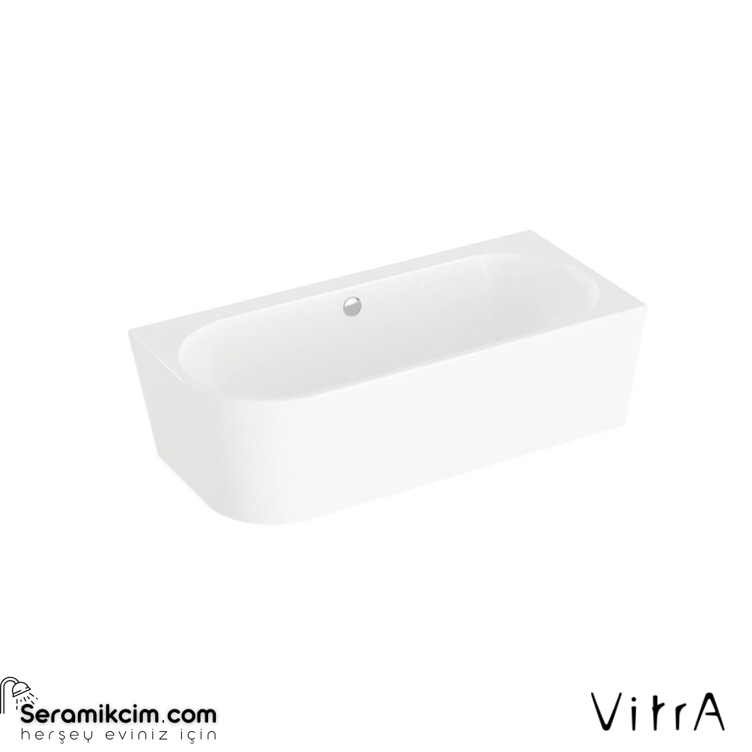 VitrA Geo 180X80 Sağ Köşe Küvet + Ayak Seti + Standart Sifon