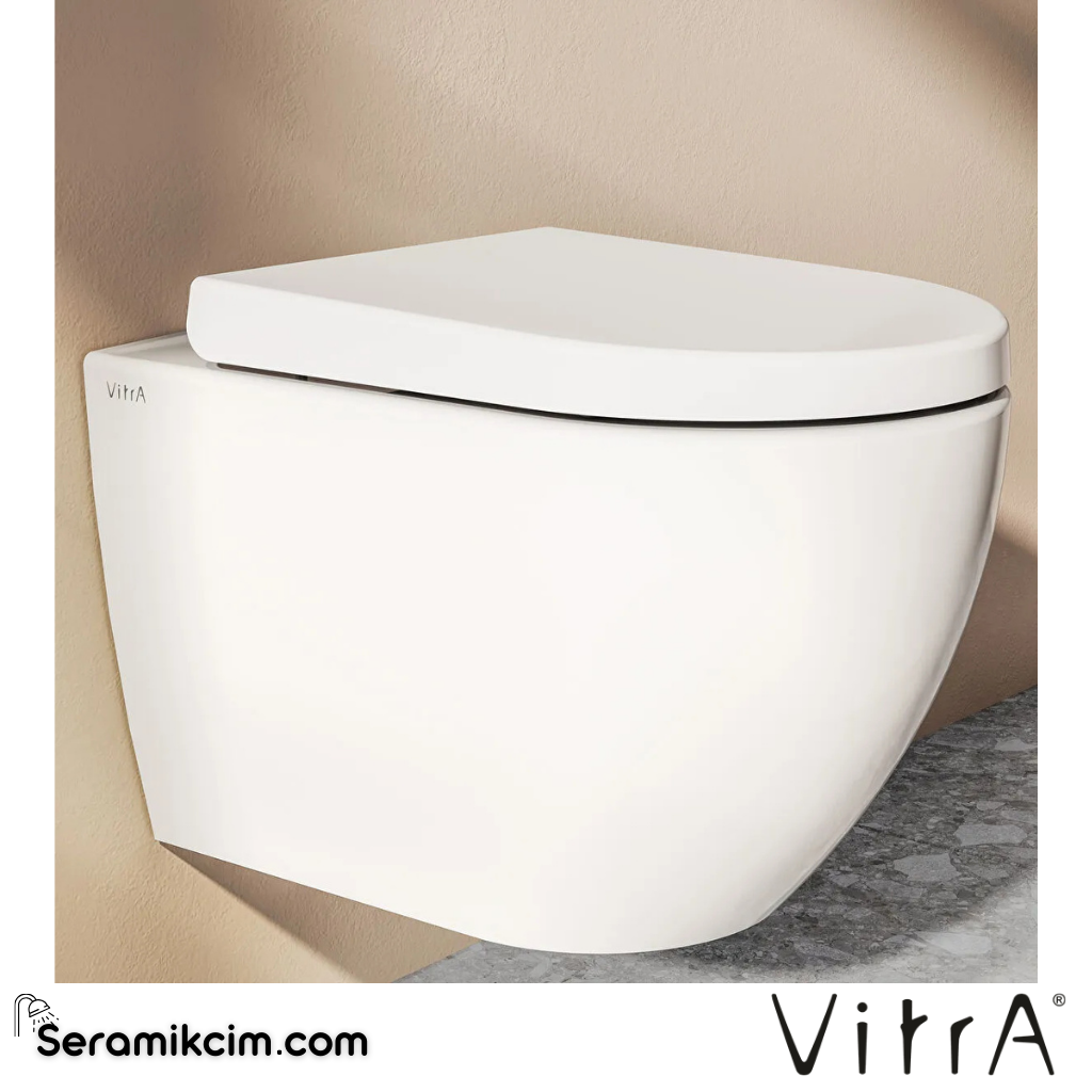 VitrA Integra Klozet Kapağı Duroplast, Üstten Sıkmalı Yavaş Kapanır, Kolay Sök-Tak, Metal Menteşeli, Beyaz 108-003R009 - 108-003R009