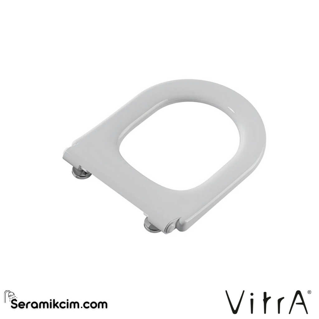 VitrA Integra Klozet Kapağı Duroplast, Üstten Sıkmalı Yavaş Kapanır, Metal Menteşeli, Beyaz 108-003-509 - 108-003-509
