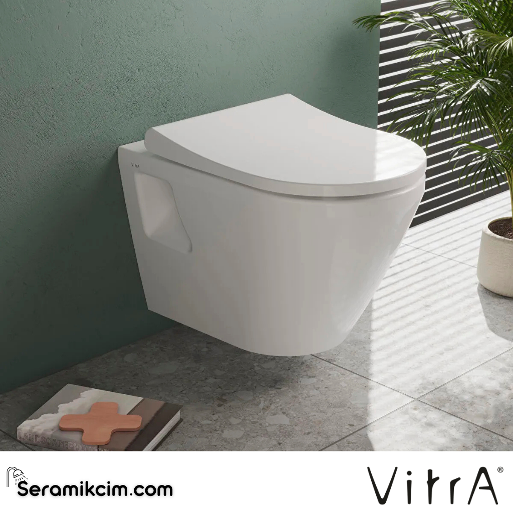 VitrA Integra Klozet Kapağı Slim, Duroplast, Üstten Sıkmalı Yavaş Kapanır, Metal Menteşeli, Beyaz 131-003-009 - 131-003-009