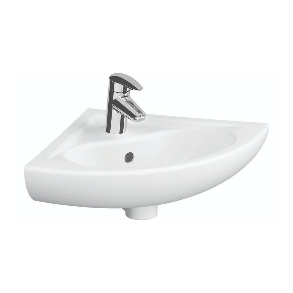 VitrA Integra Lavabo Yuvarlak, 40x40 cm Tek Armatür Delikli, Su Taşma Delikli, Beyaz - 7336L003-0999