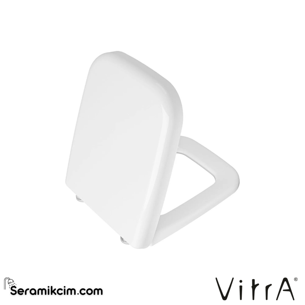 VitrA Integra Square Klozet Kapağı Duroplast, Üstten Sıkmalı Metal Menteşeli, Beyaz 91-003-001 - 91-003-001