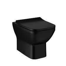 VitrA Integra Square Yerden Klozet Rim-ex, Duvara Tam Dayalı, 54 cm Taharet Borulu, Mat Siyah - 7085B083-0088