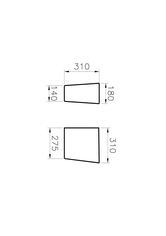 VitrA Integra Yarım Ayak  Beyaz - 5316L003-0156