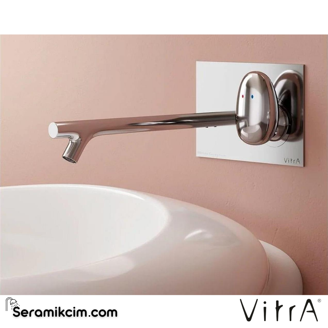 Vitra İSTAnbul Ankastre Lavabo Bataryası (Uzun) (Sıva Üstü Grubu) Krom A42231 - A42231