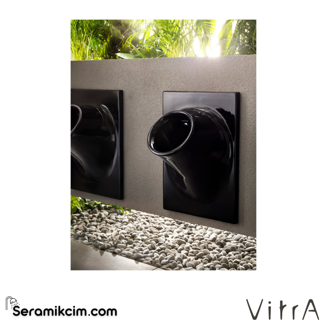 VitrA İstanbul Pisuvar  Temassız, Arkadan Su Girişli, Pilli, Siyah - 4517B070-5300
