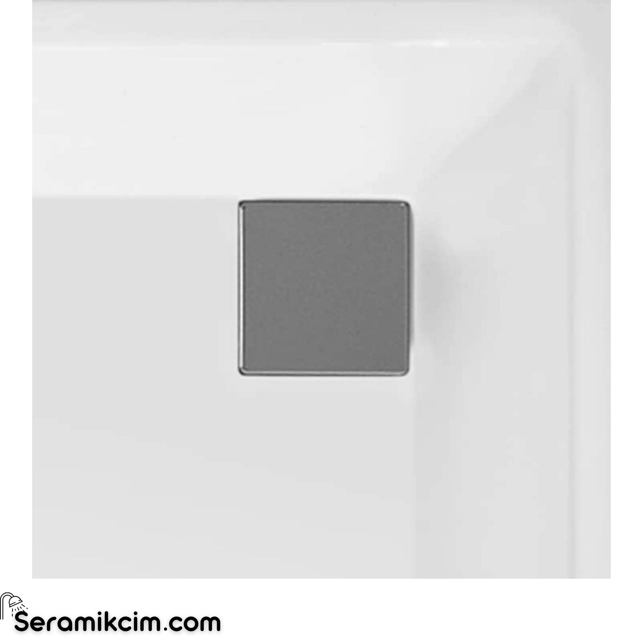 VitrA Kare Kapaklı 90 mm Duşteknesi Sifonu (H:65) Krom 59970005000
