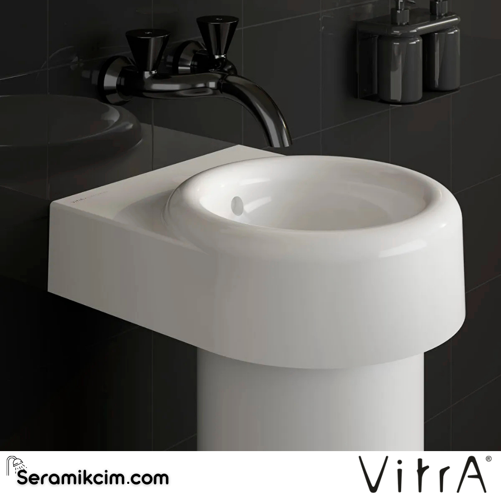 VitrA Liquid Kolon Ayak  Clean, Beyaz - 7319B403-0156