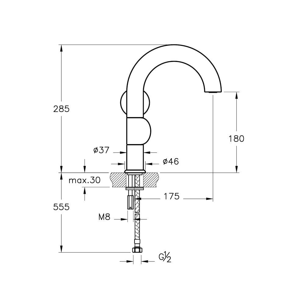VitrA Liquid Lavabo Bataryası (Sağdan Kullanım) A4274939 - A4274939