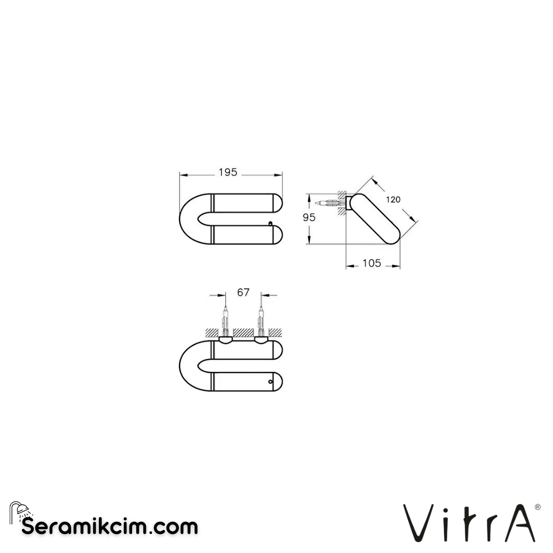 VitrA Liquid Tuvalet Kağıtlığı A44565 - A44565
