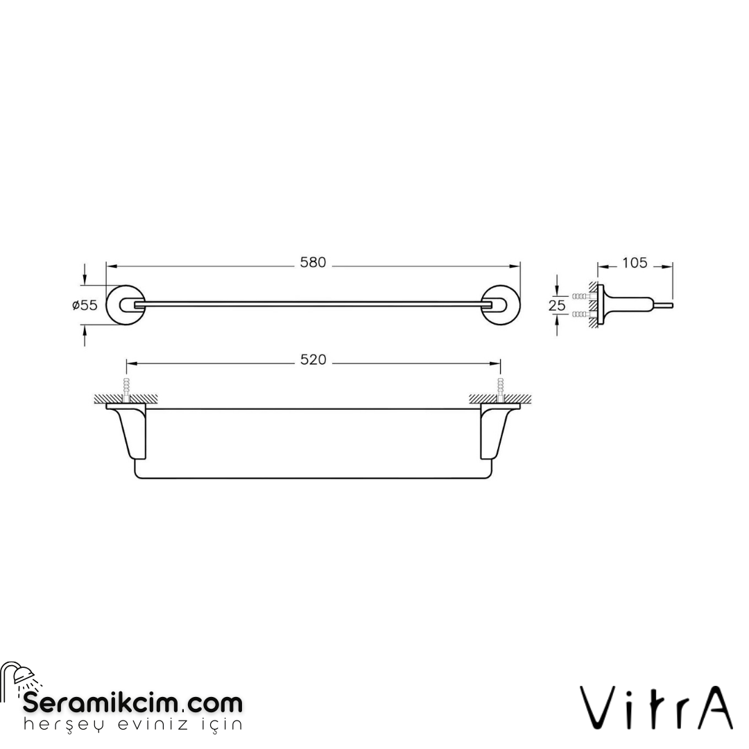 Vitra Marin Etajer Krom