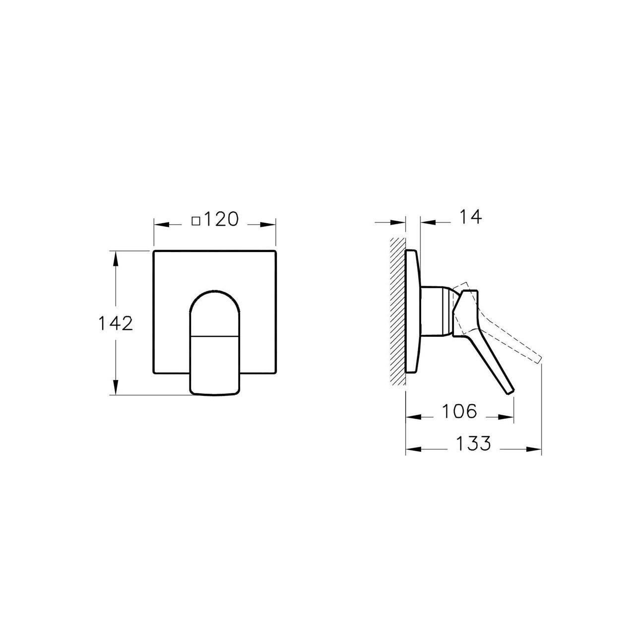 Vitra Memorıa Ankastre  Duş Bataryası (Sıva Üstü Grubu) - A42283