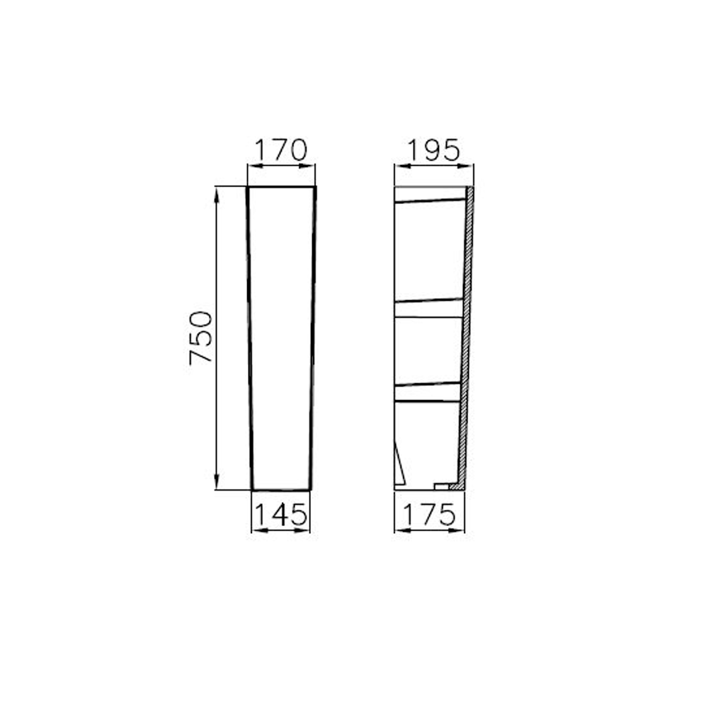 VitrA Metropole Kolon Ayak  Beyaz - 4457B003-0156