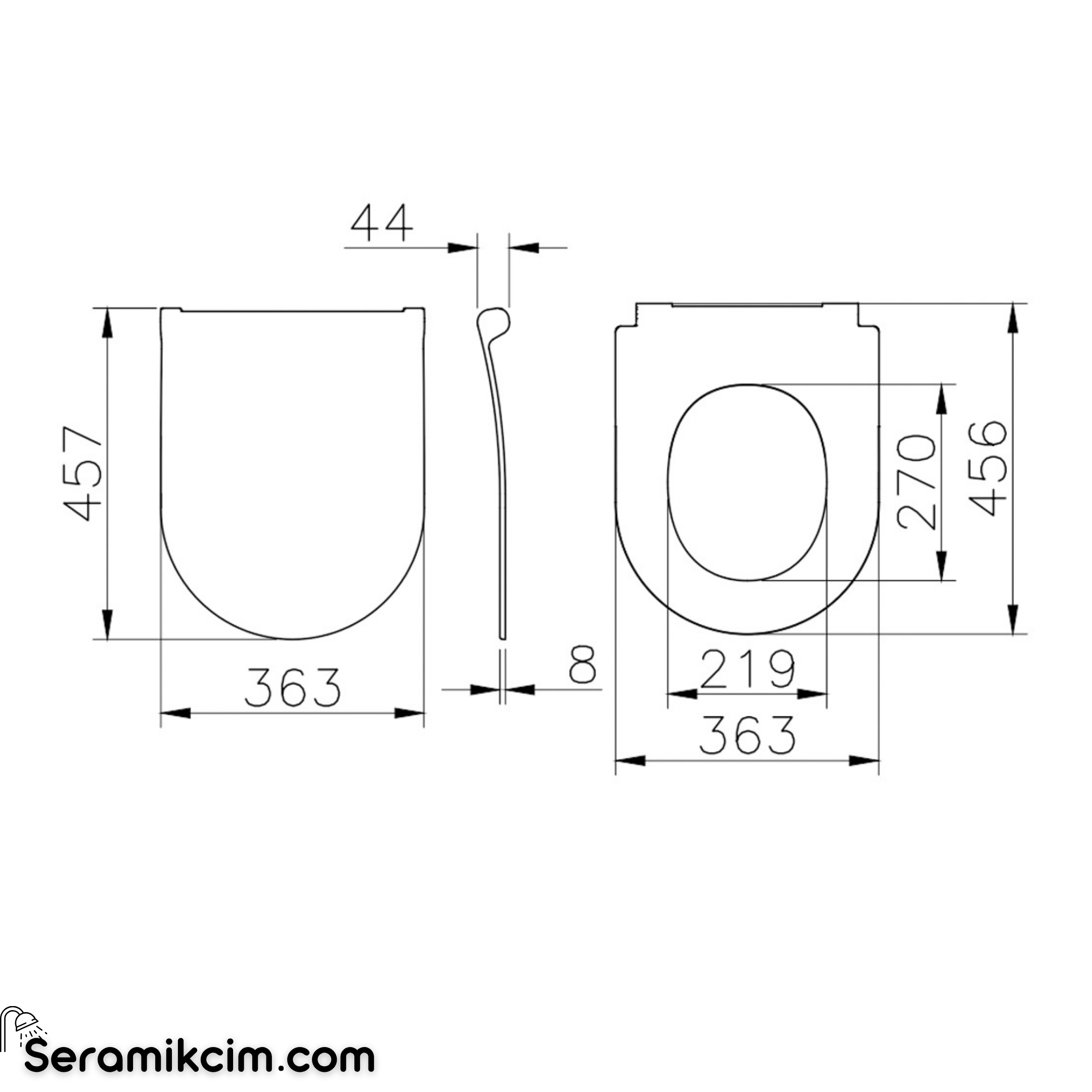 Vitra Metropole Round Klozet Kapağı Slim Yavaş Kapanır Mat Kum Beji 210-422R009