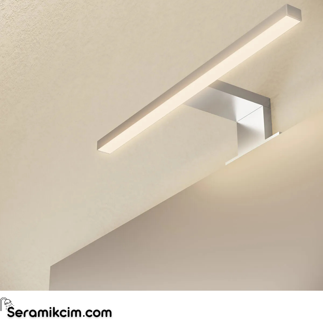 Vitra Mia Banyo Dolabı Set, 80 cm, Çekmeceli, (Lavabo Dolabı, Aydınlatmalı Ayna), Altın Meşe 67093