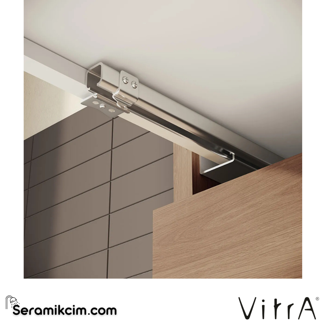 VitrA Mia Banyo Dolabı Seti 80 cm, iki çekmeceli lavabo dolabı, aydınlatmalı düz ayna, altın meşe 67093 - 67093