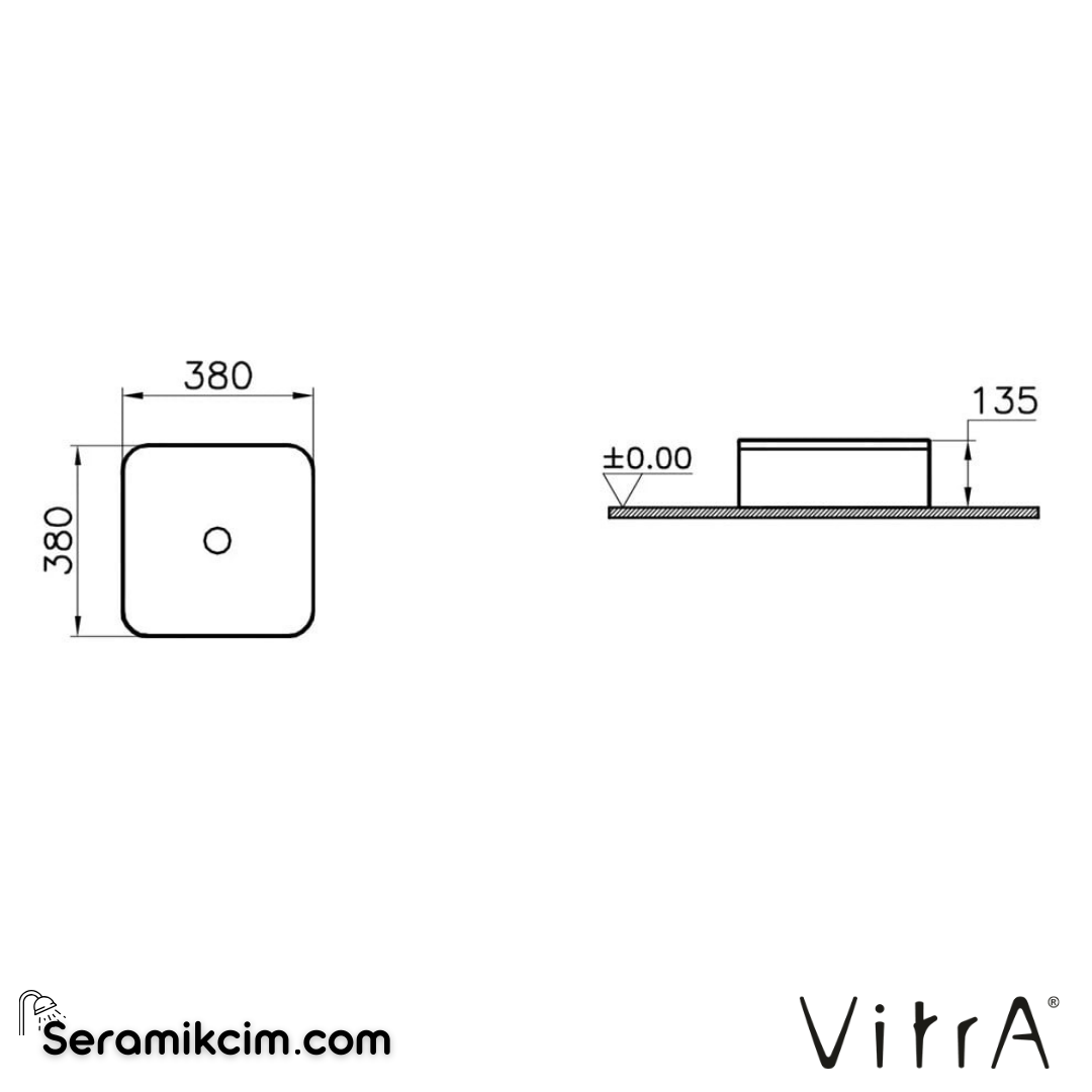 VitrA Nest Trendy Alt Ünite 35 cm hareli doğal ahşap 56196 - 56196