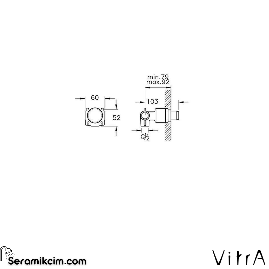 Vitra Origin Ank. 2 Yollu Yön. (Sıva Altı Grubu)