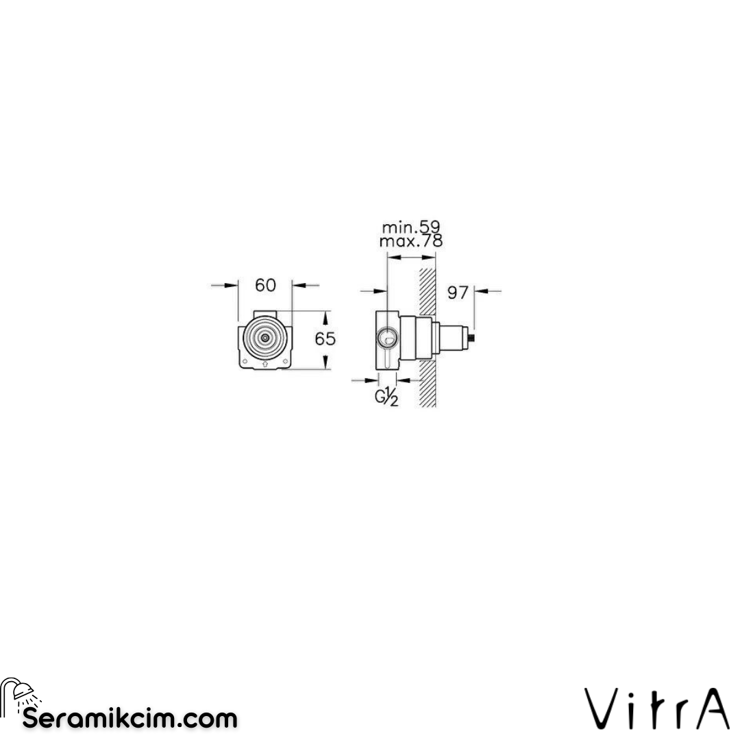 Vitra Origin Ank. 3 Yollu Yön. (Sıva Altı Grubu)