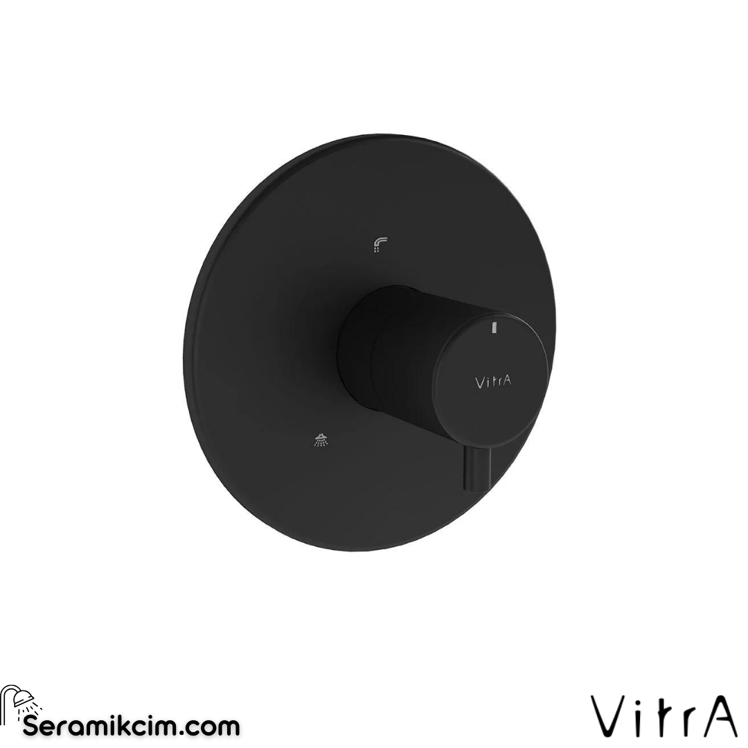 Vitra Origin Ankastre 3 Yollu Yönlendirici (V-Box Sıva Üstü Grubu), Mat Siyah