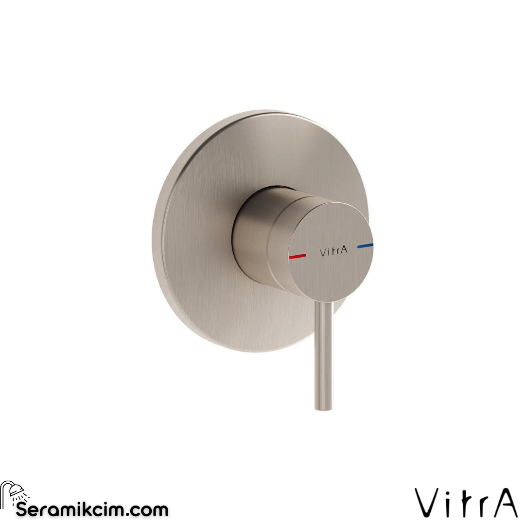 Vitra Origin Ankastre Lavabo Bataryası- Duvardan Kontrol Sıva Üstü Grubu - Minibox, F.Nikel