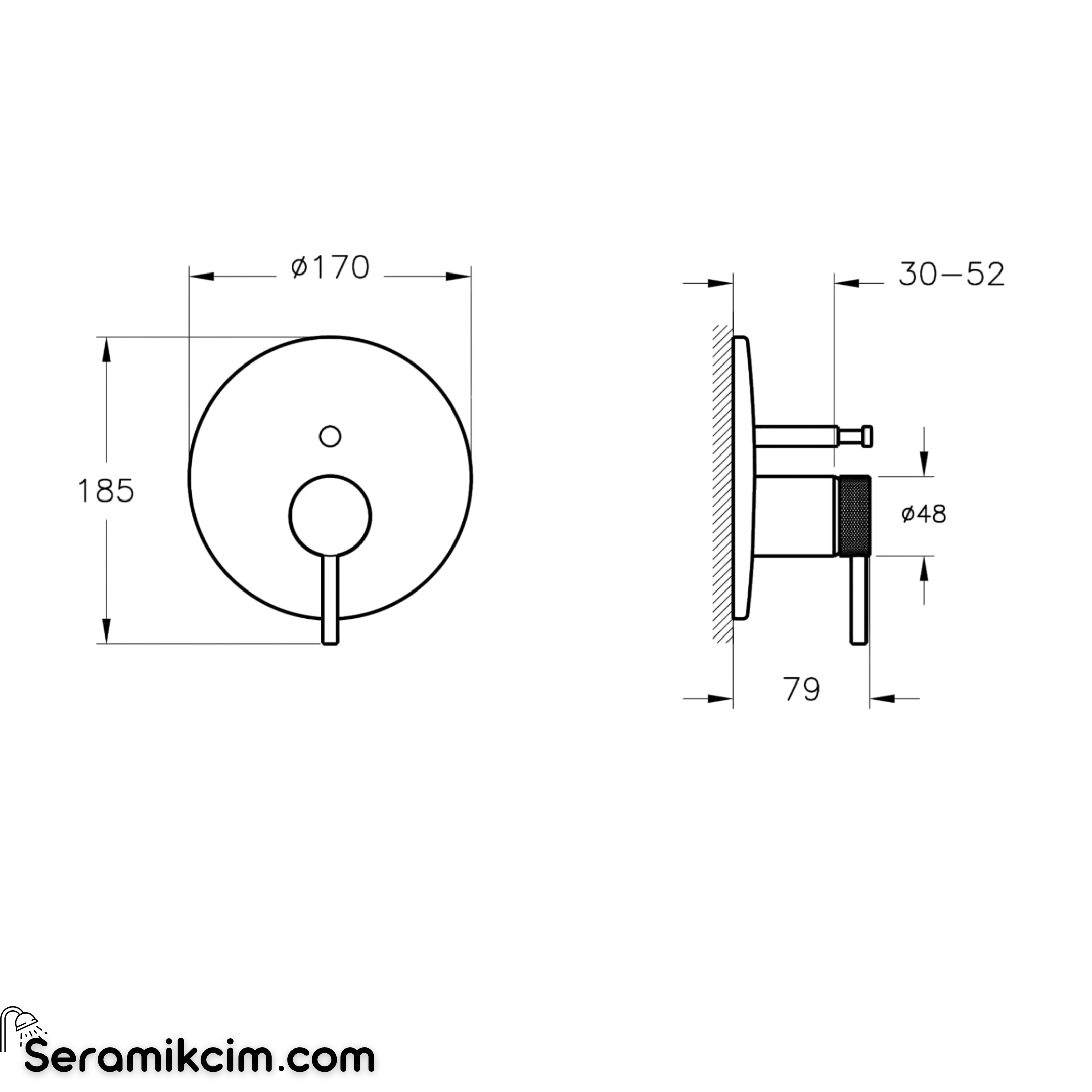 Vitra Origin Aura Ankastre Banyo Bataryası (V-Box) (Sıva Üstü)Parlak Bakır A4378429