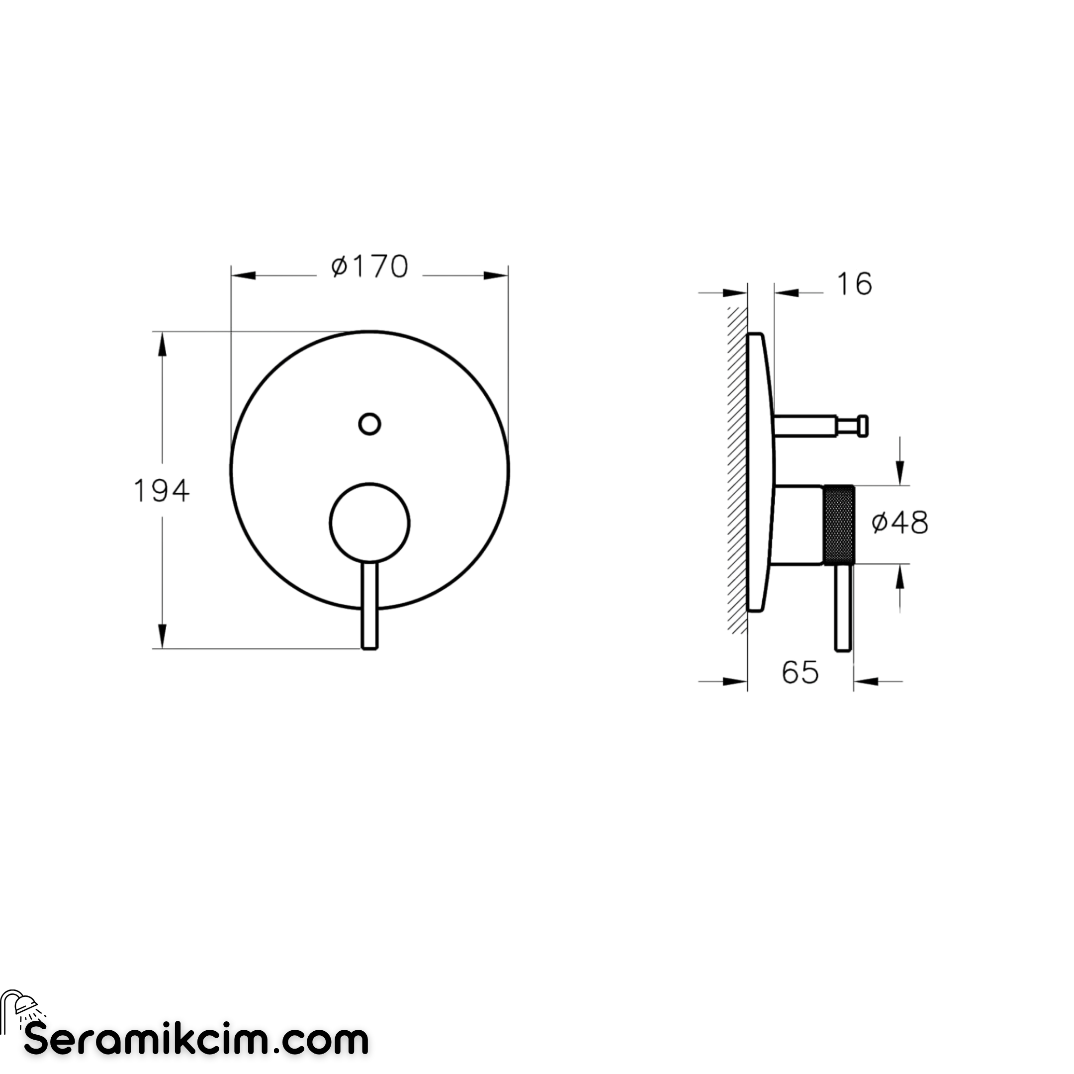 Vitra Origin Aura Ankastre Banyo Bataryası MiniBox Krom A43782