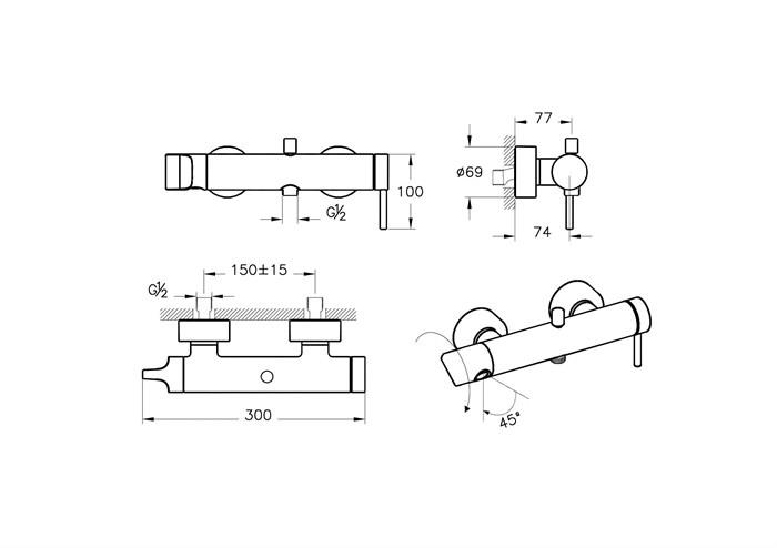 VitrA Origin Banyo Bataryası A4261929 - A4261929