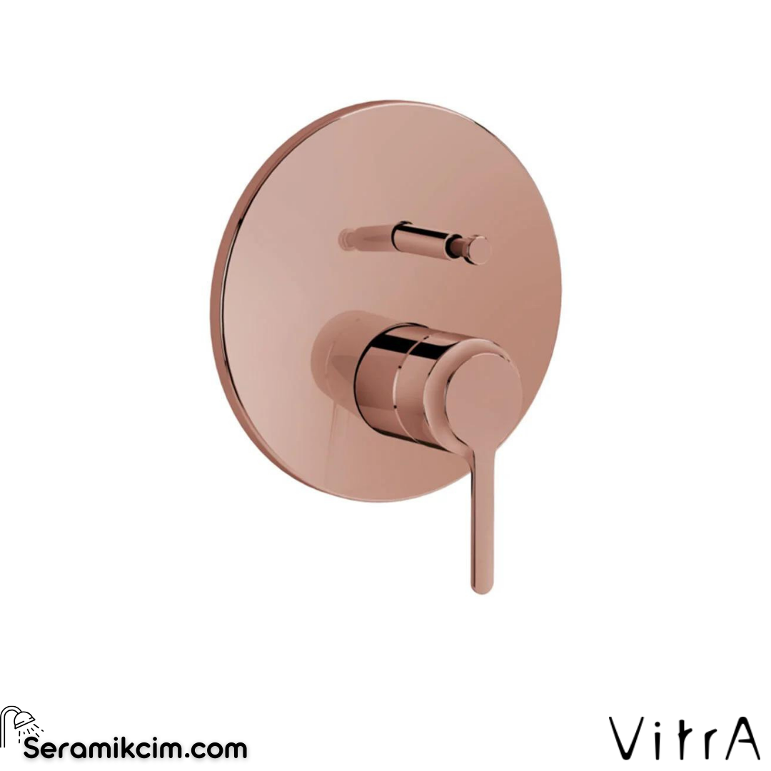 Vitra Origin Classic Ankastre Banyo Bataryası (Minibox) (Sıva Üstü Grubu), Soft Bakır