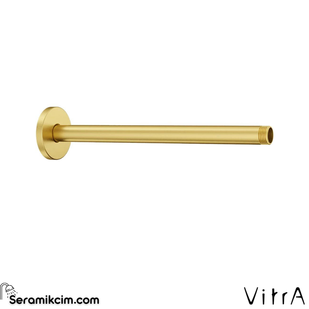 Vitra Origin Classic Duş Dirseği (Tavandan, Uzun), Fırçalı Altın