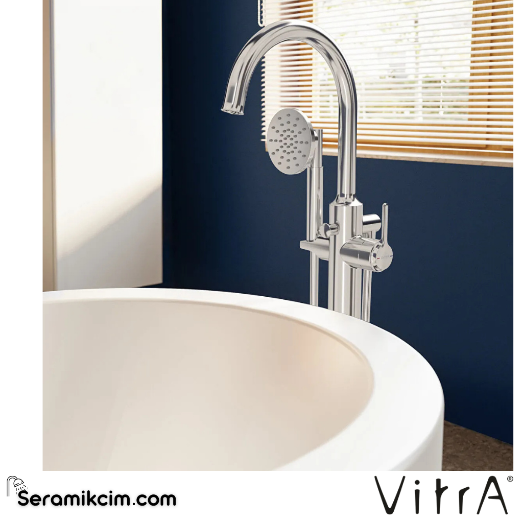 Vitra Origin Classic Küvet Bataryası (Yerden, El Duşlu) Krom A42898 - A42898