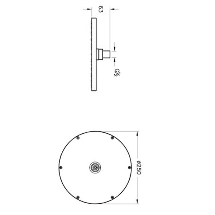 Vitra Origin Duş Başlığı , F.Nikel
