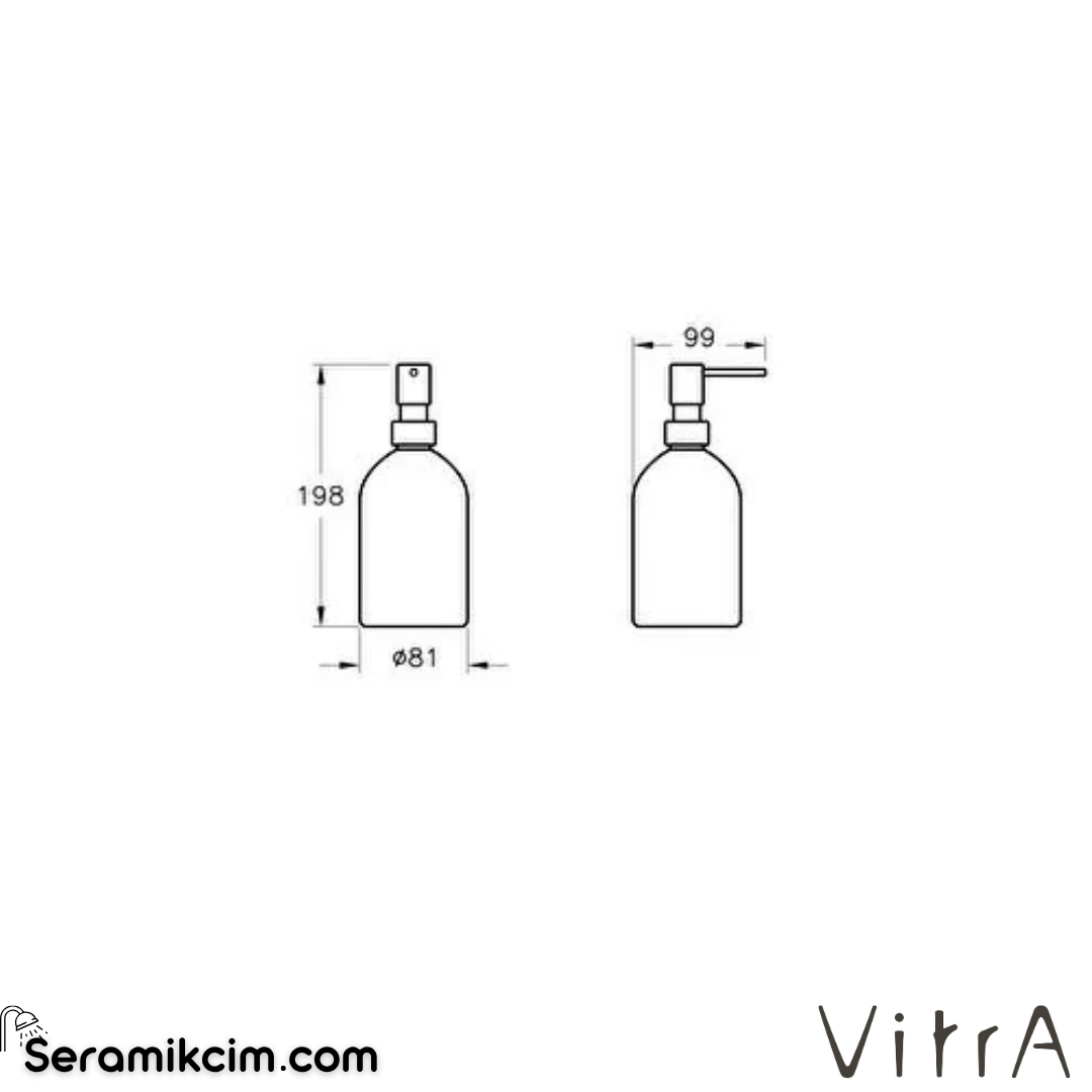 VitrA Origin Sıvı Sabunluk, Parlak Bakır A4489129