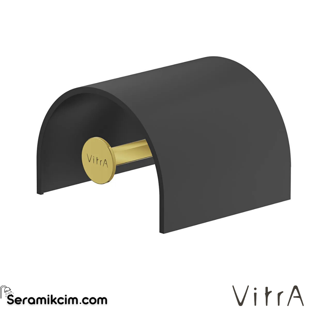 VitrA Origin Tuvalet Kağıtlığı (kapaklı) Parlak Altın A4488874