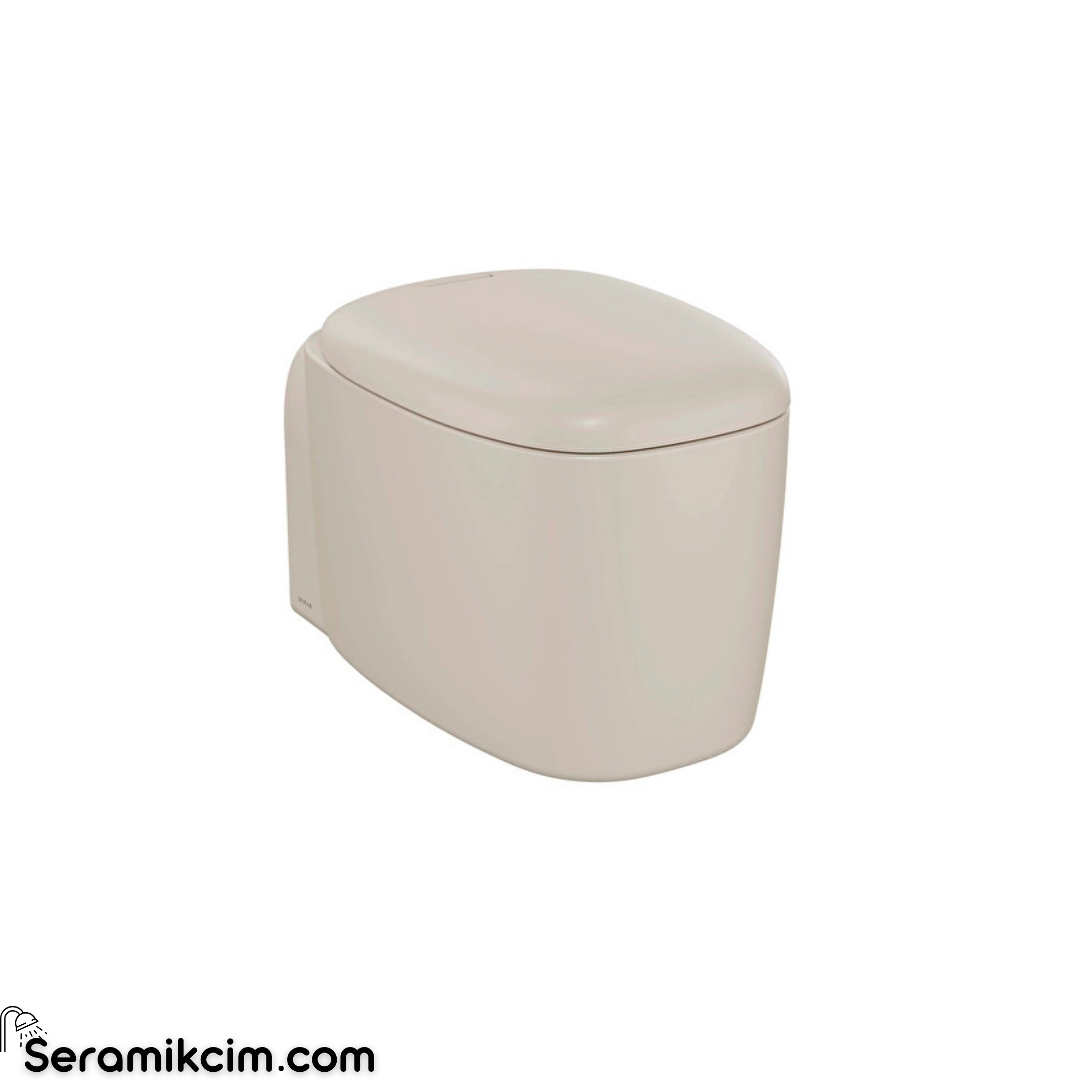 VitrA Plural Asma Klozet,Rim-ex, Gizli Montajlı, 55 cm,Clean, Mat Kum Beji