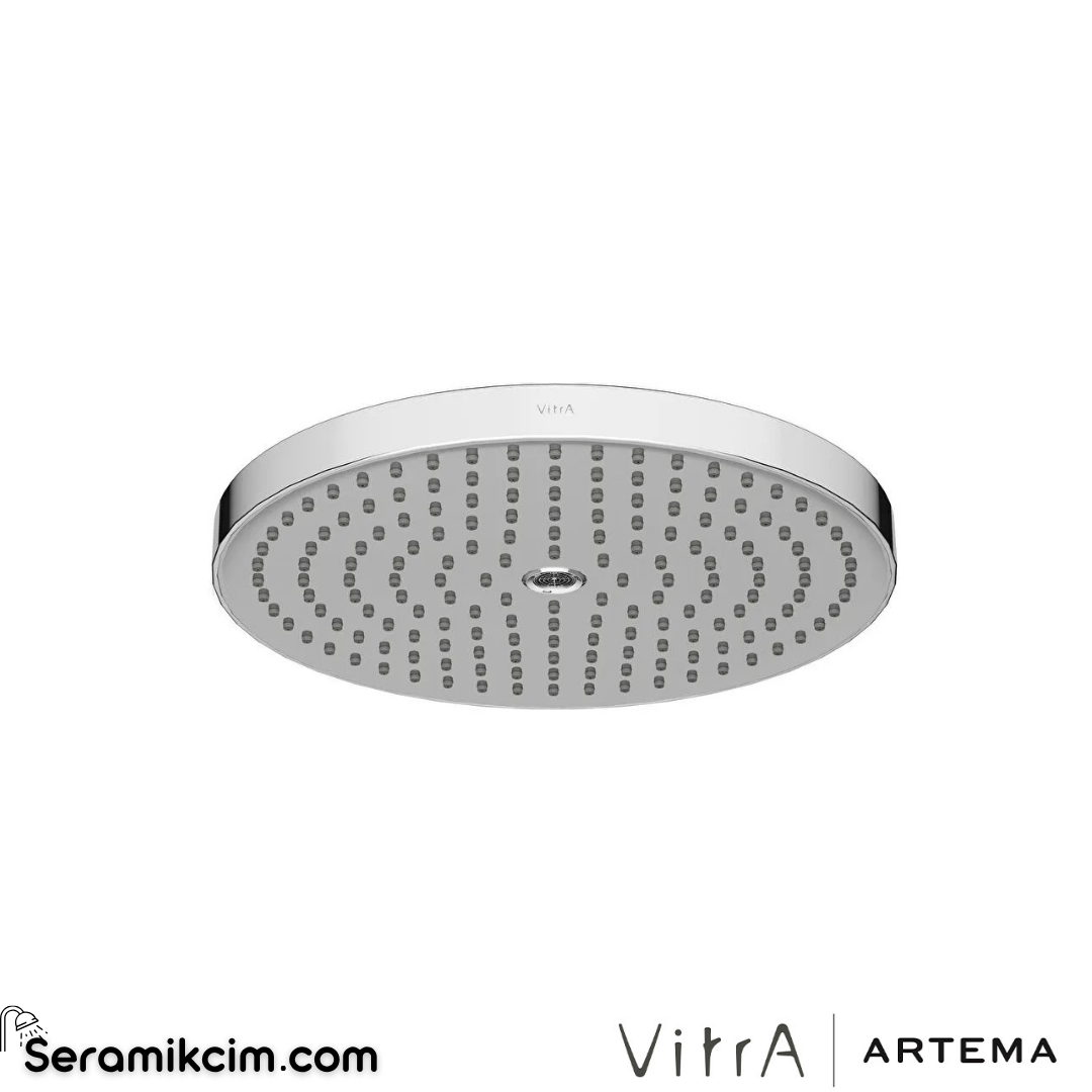 VitrA Prime Round Duş Başlığı 2 Fonksiyonlu 300 Ø Krom A45922