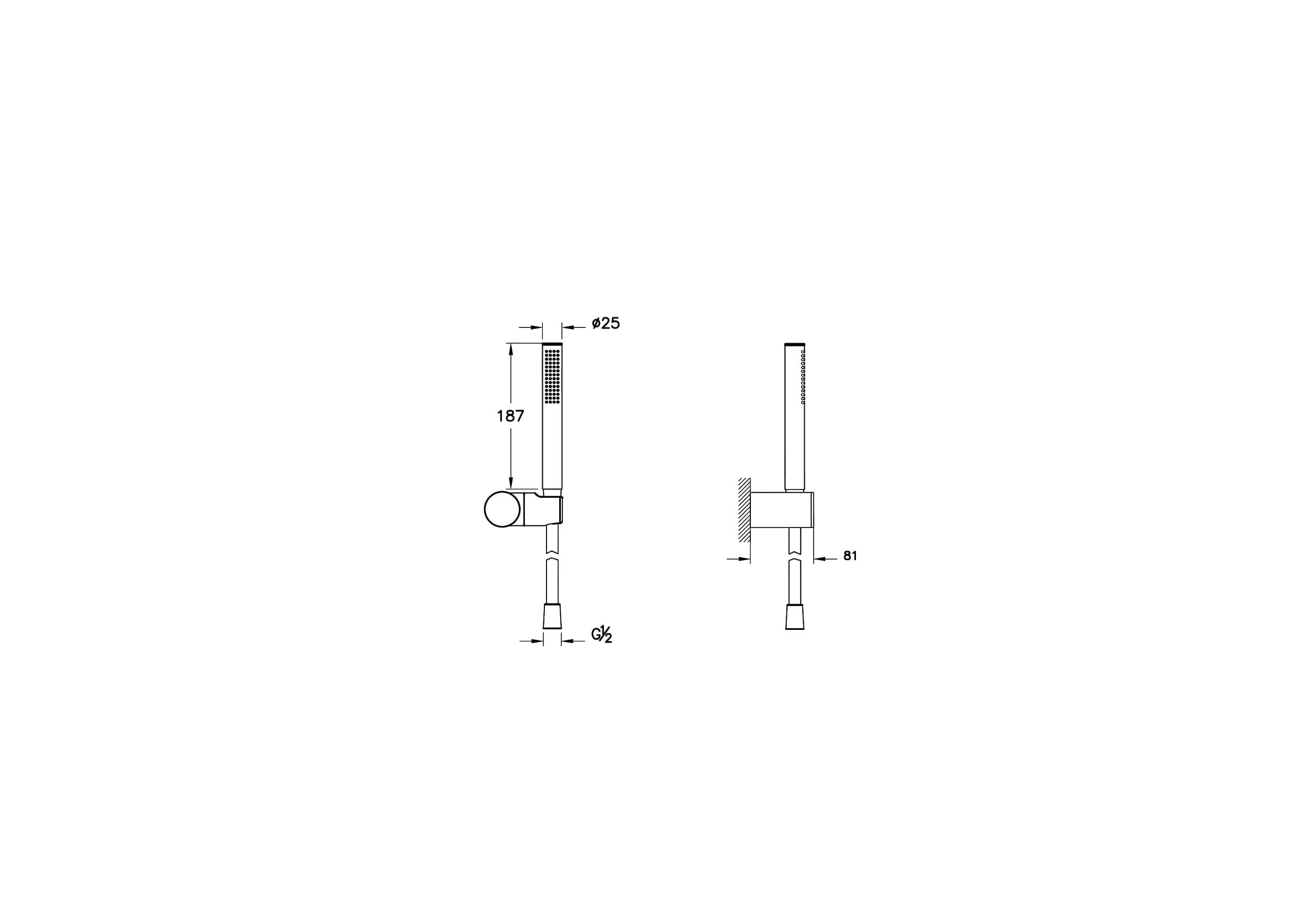 Vitra Prime Stick Round El Duşu Parlak Bakır A4592629