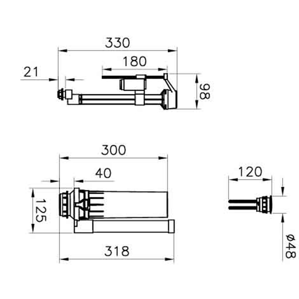 Vitra Rezervuar İç Takımları İç Takım  2,5/4 L, Alttan Su Girişli 330B1610 - 330B1610