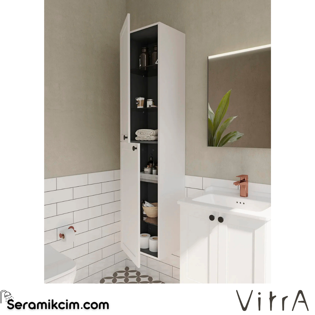 Vitra Root Classic Boy Dolabı, 40cm, Mat Beyaz 68510