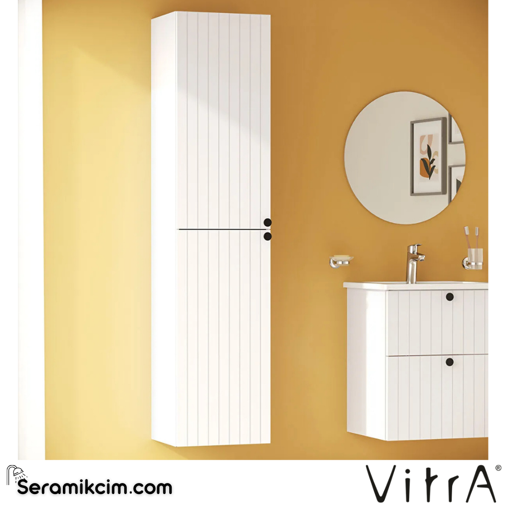 Vitra Root Groove Boy Dolabı, 40 Cm, Mat Beyaz - 69086