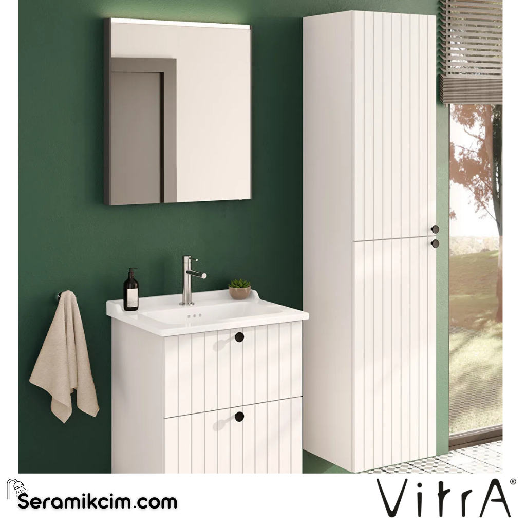 Vitra Root Groove Boy Dolabı, 40 Cm, Mat Beyaz - 69086