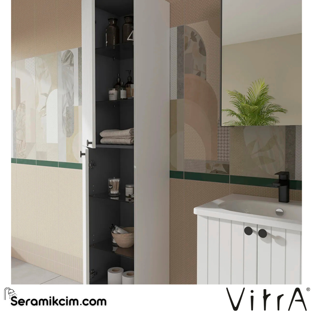 Vitra Root Groove Boy Dolabı, 40 Cm, Mat Beyaz - 69086
