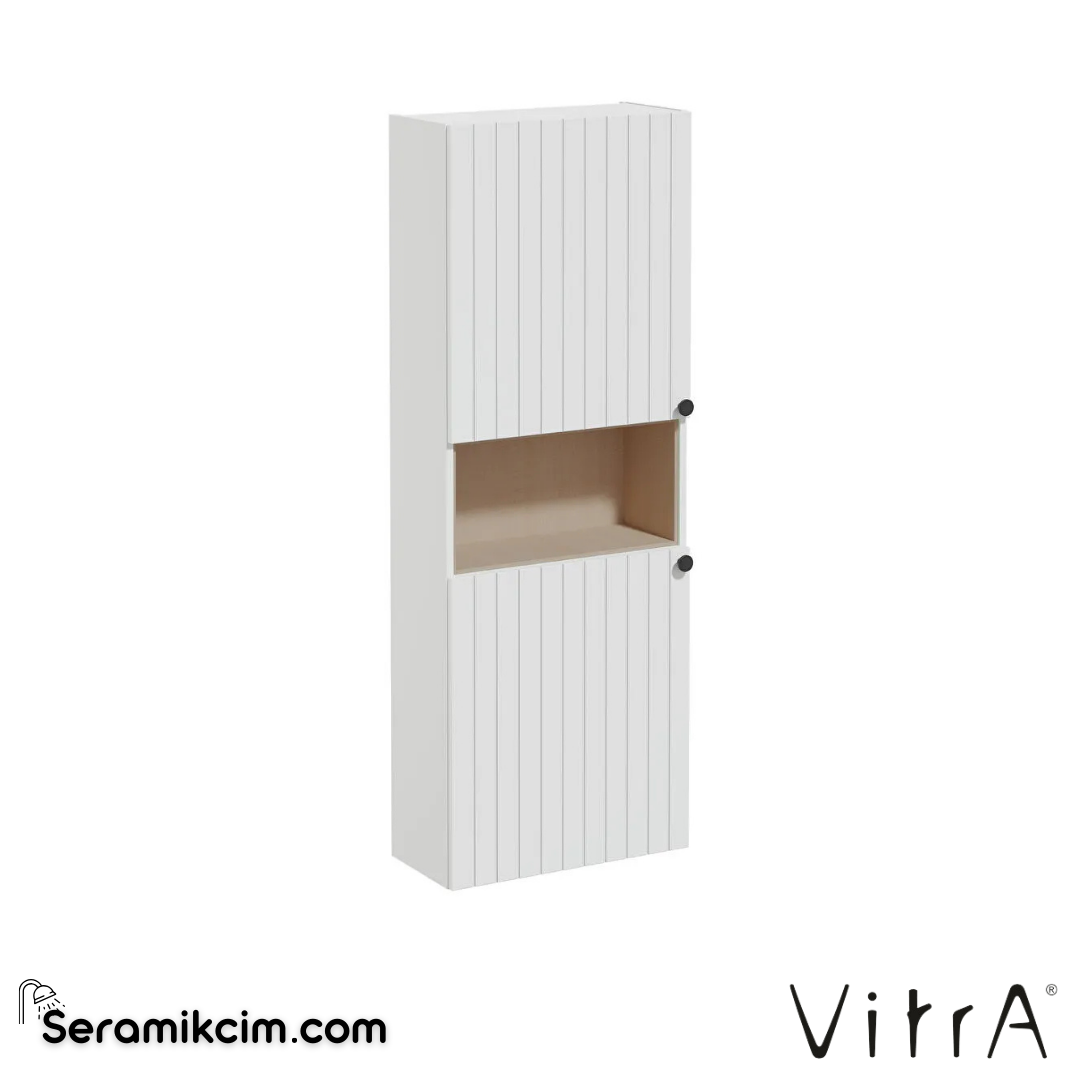 Vitra Root Groove Boy Dolabı, 55, Dar, Kısa, Mat Açık Gri - 69108