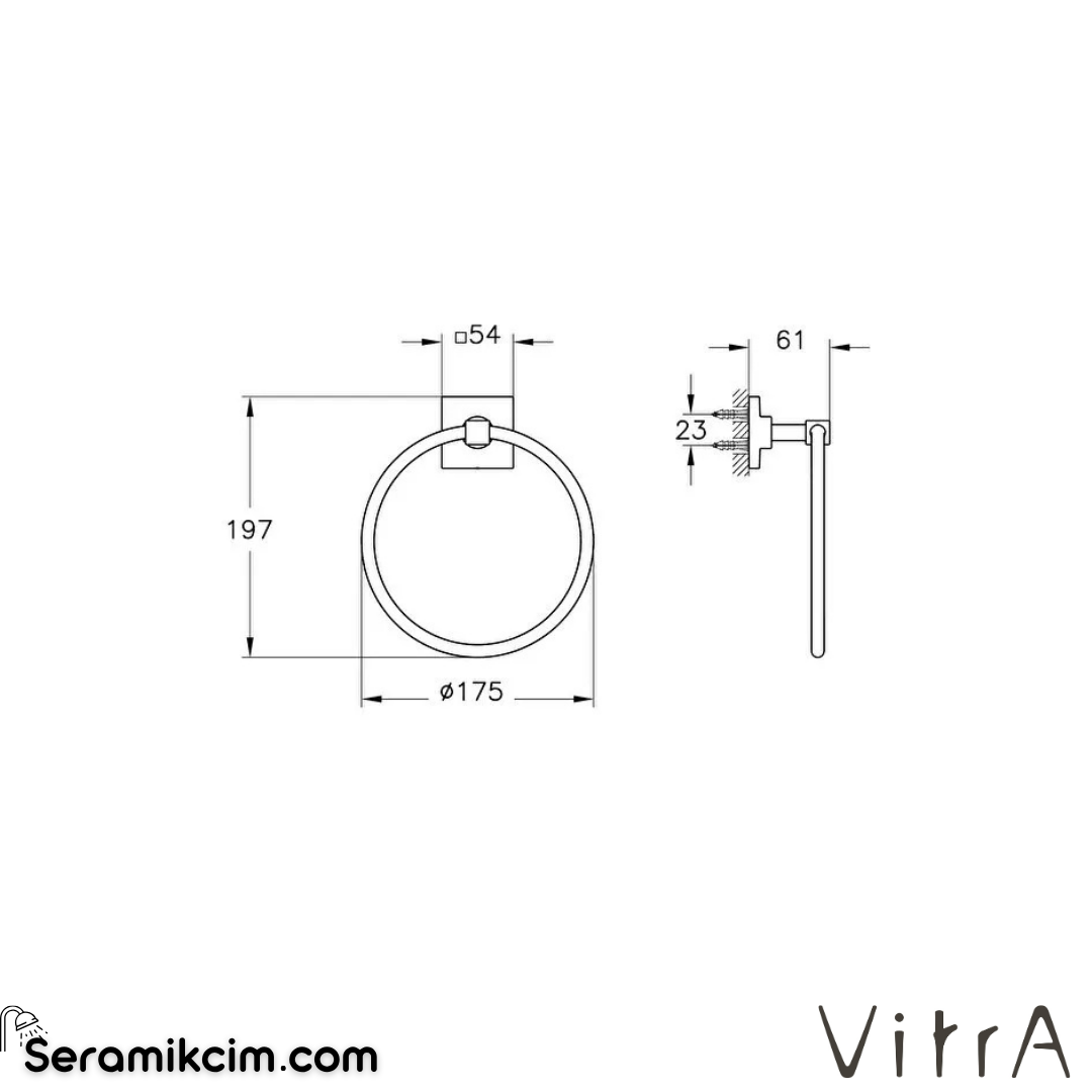 VitrA Root Halka Havluluk A4480236