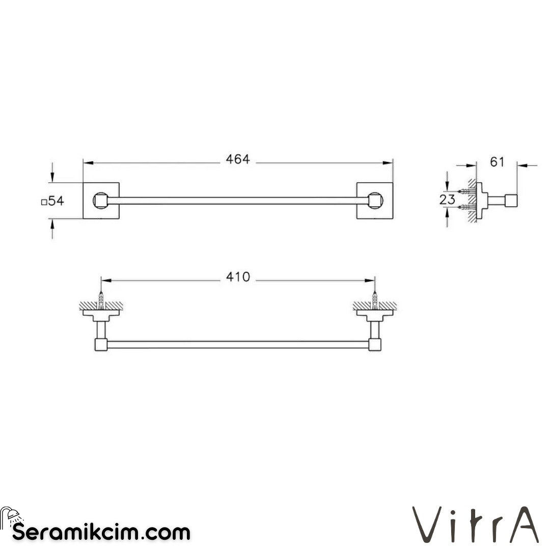 VitrA Root Havluluk, Tekli A44809