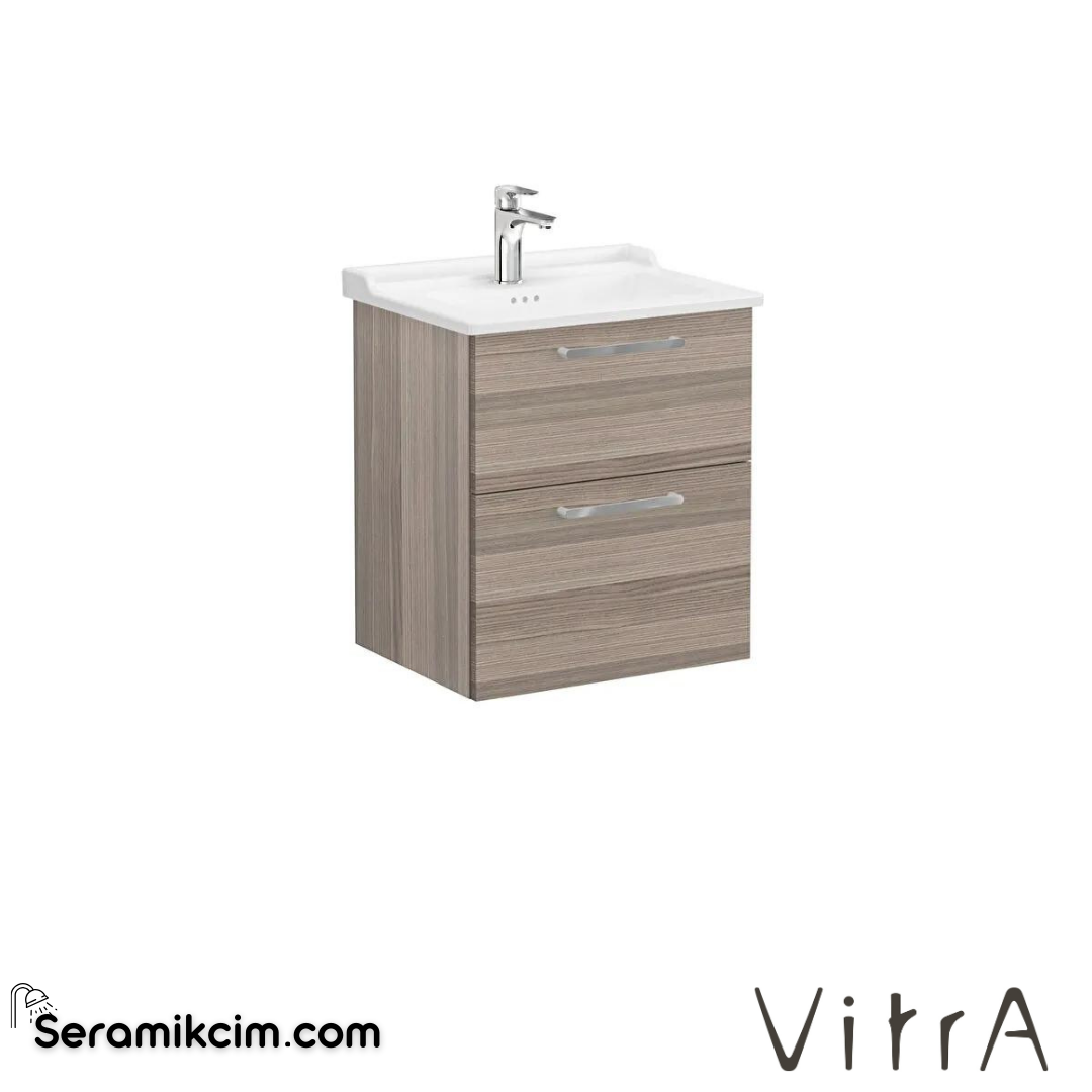 Vitra Root Lavabo Dolabı, İki Çekmeceli, 60 Cm, Cordoba, Klasik Lavabolu - 68284