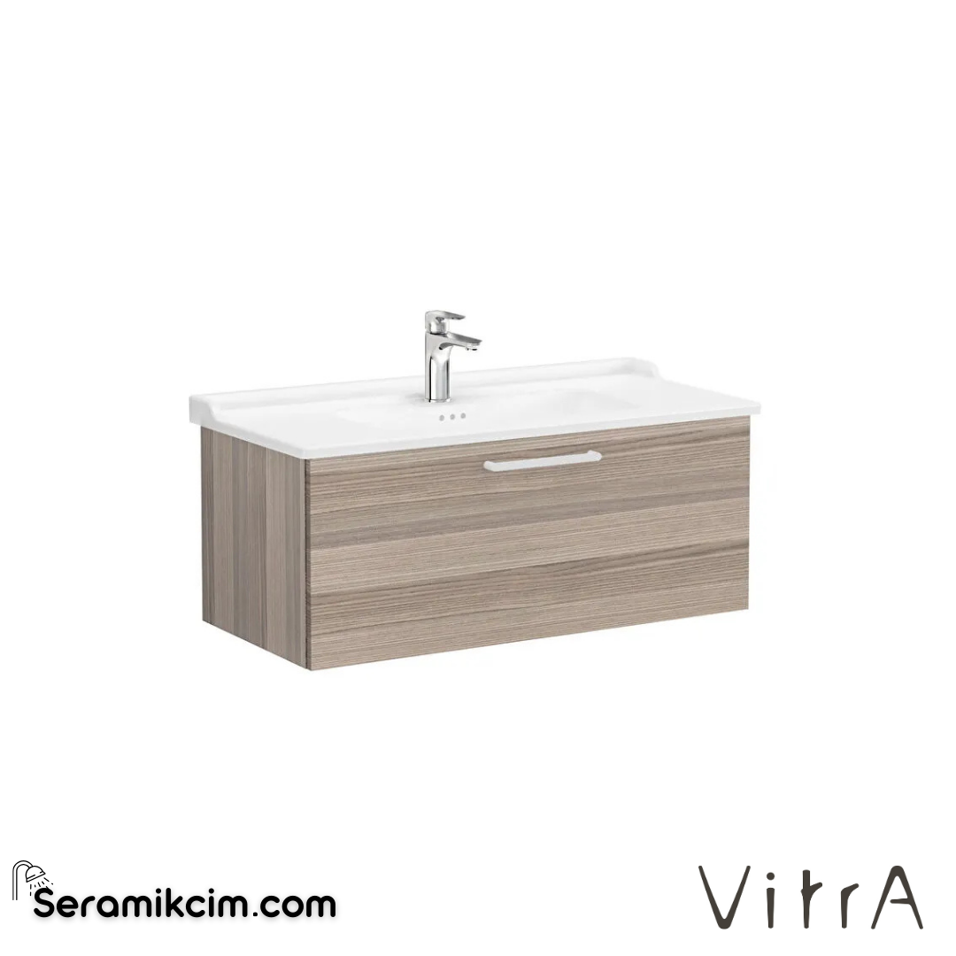 Vitra Root Lavabo Dolabı, Tek Çekmeceli, 100 Cm, Cordoba, Klasik Lavabolu - 68267