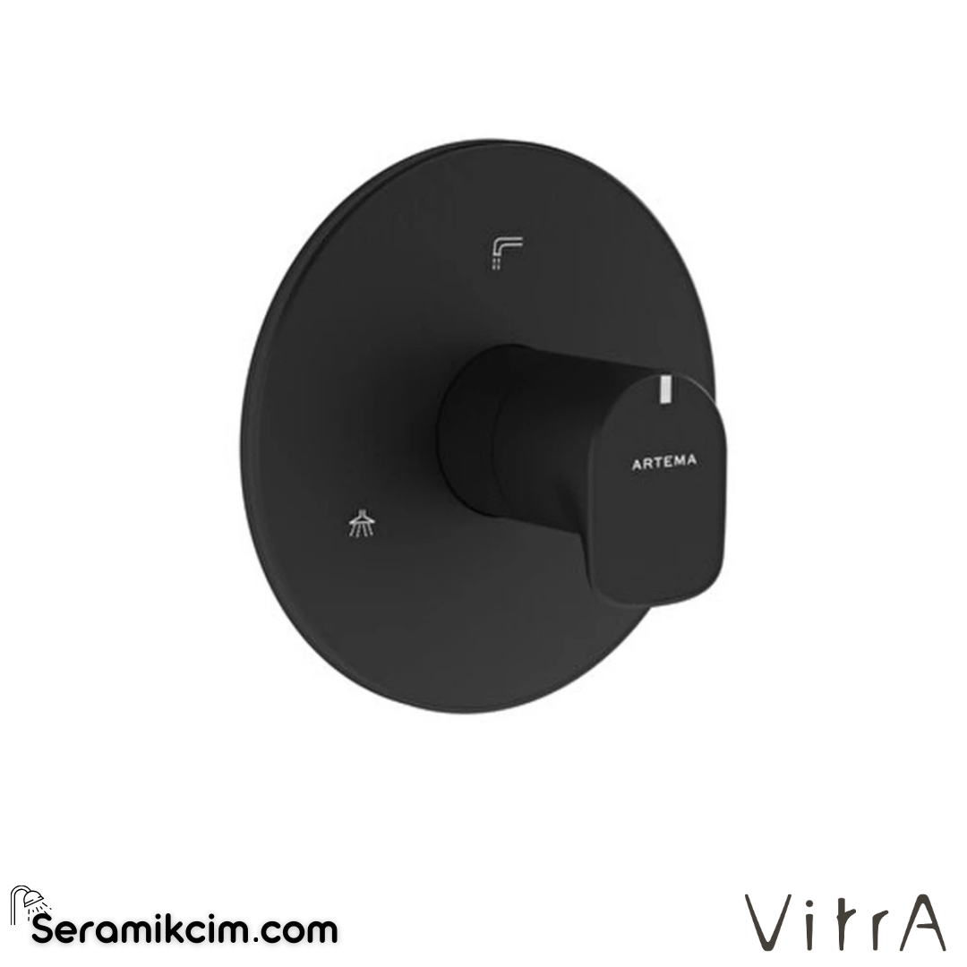 VitrA Root Round Ankastre 3 Yollu Yönlendirici (V-Box, sıva üstü grubu) Mat Siyah A4337836 - A4337836