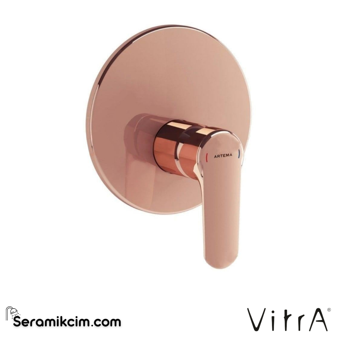 Vitra Root Round Ankastre Duş Bataryası (V-Box, Sıva Üstü Grubu) Soft Bakır A4282929 - A4282929