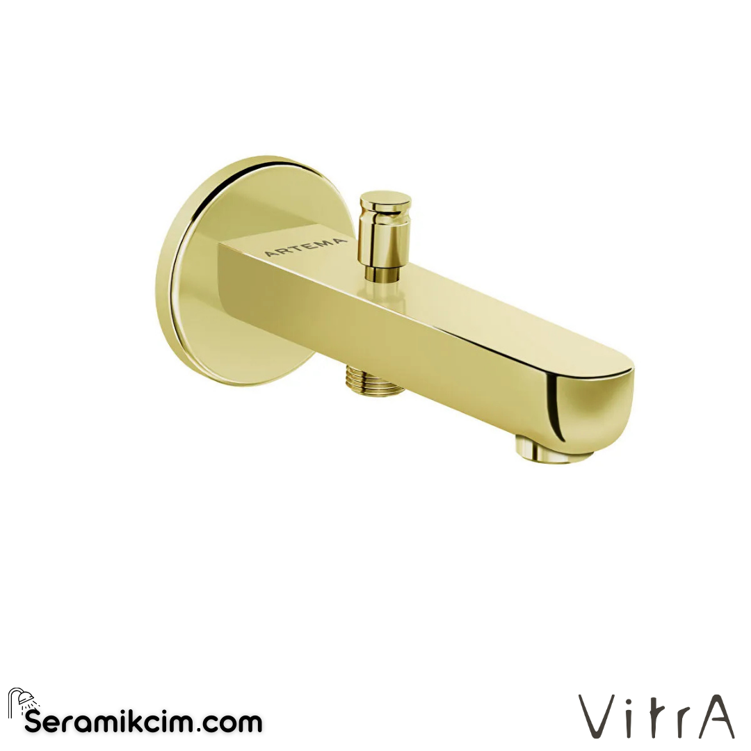 VitrA Root Round Çıkış Ucu (el duşu çıkışlı) Soft Altın A4312674 - A4312674